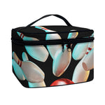 Bowling Strike Print Travel Makeup Bag