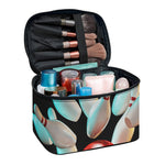 Bowling Strike Print Travel Makeup Bag