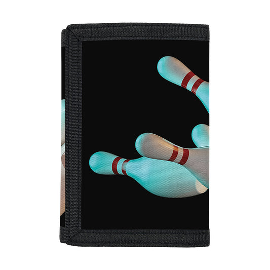 Bowling Strike Print Trifold Wallet