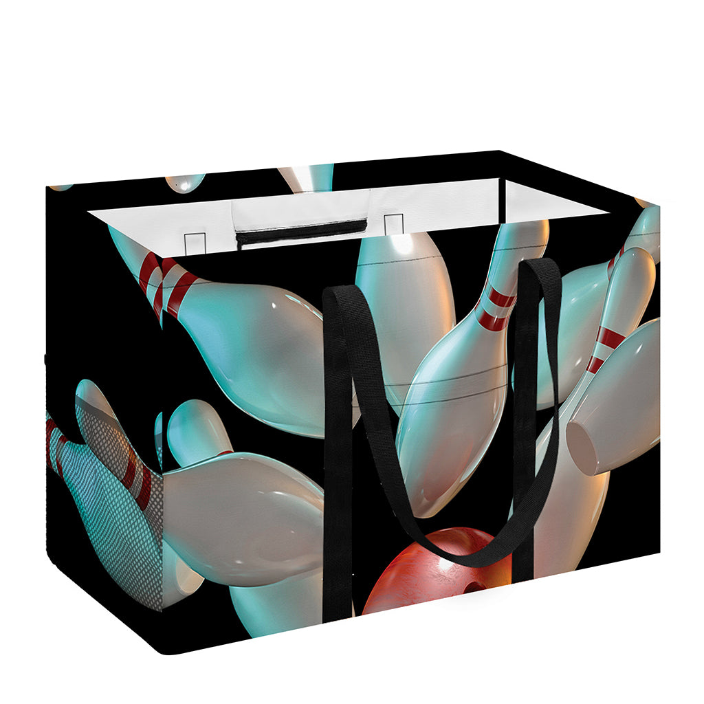 Bowling Strike Print Utility Tote Bag