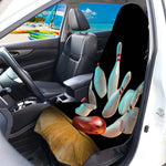 Bowling Strike Print Waterproof Car Seat Cover