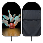 Bowling Strike Print Waterproof Car Seat Cover