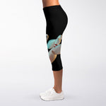 Bowling Strike Print Women's Capri Leggings