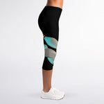 Bowling Strike Print Women's Capri Leggings