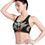 Bowling Strike Print Women's Sports Bra