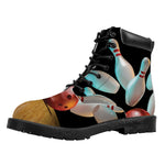 Bowling Strike Print Work Boots