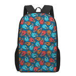 Boxing Gloves Pattern Print 17 Inch Backpack