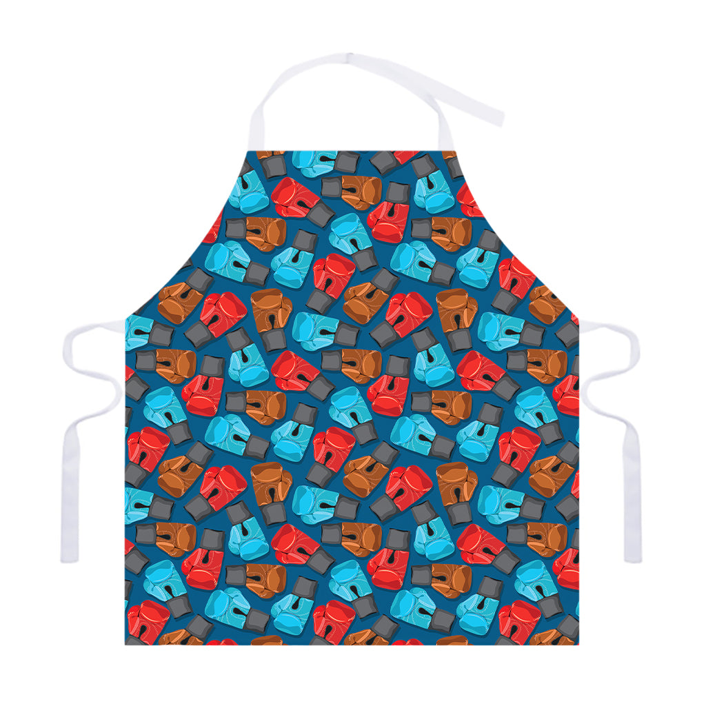 Boxing Gloves Pattern Print Adjustable Apron