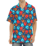 Boxing Gloves Pattern Print Aloha Shirt