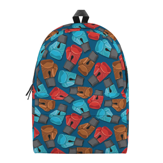 Boxing Gloves Pattern Print Backpack
