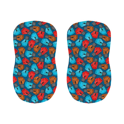 Boxing Gloves Pattern Print Bar Stool Covers