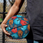Boxing Gloves Pattern Print Basketball