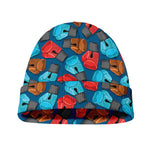 Boxing Gloves Pattern Print Beanie