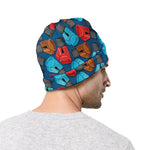 Boxing Gloves Pattern Print Beanie