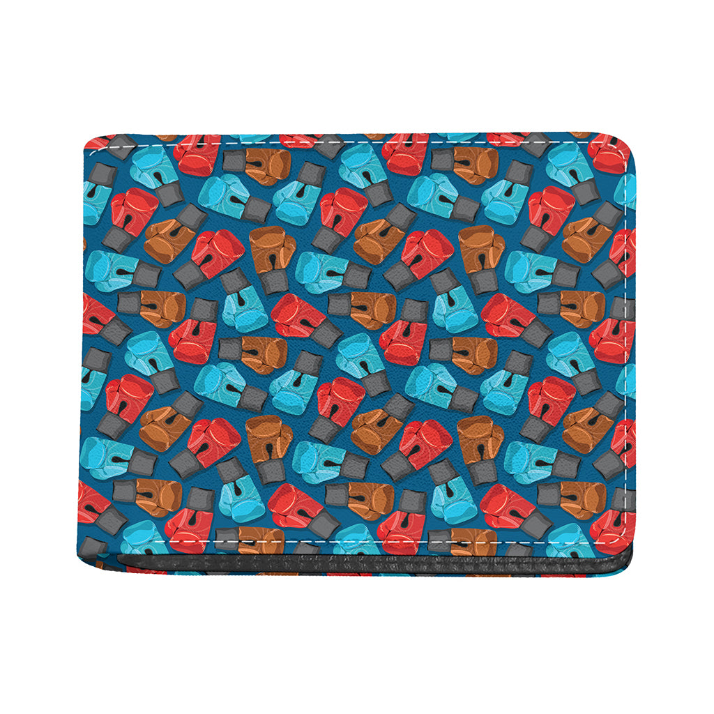 Boxing Gloves Pattern Print Bifold Wallet
