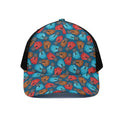 Boxing Gloves Pattern Print Black Mesh Trucker Hat