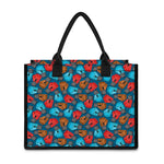 Boxing Gloves Pattern Print Canvas Tote Bag