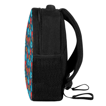 Boxing Gloves Pattern Print Casual Backpack