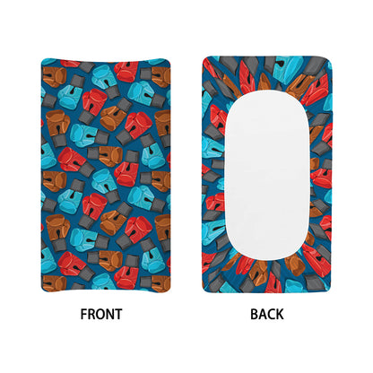 Boxing Gloves Pattern Print Changing Pad Cover