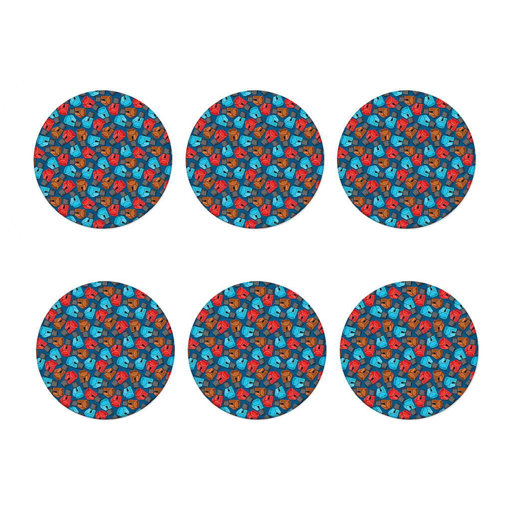 Boxing Gloves Pattern Print Coaster Set