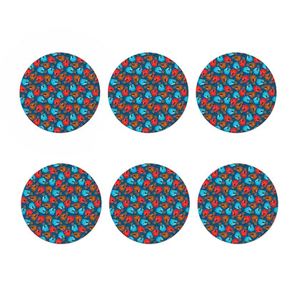 Boxing Gloves Pattern Print Coaster Set