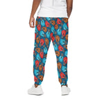 Boxing Gloves Pattern Print Cotton Pants