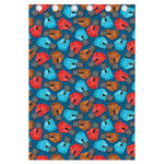 Boxing Gloves Pattern Print Curtain