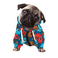 Boxing Gloves Pattern Print Dog Zip Up Hoodie