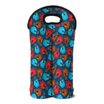 Boxing Gloves Pattern Print Double Neoprene Wine Tote