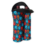 Boxing Gloves Pattern Print Double Neoprene Wine Tote