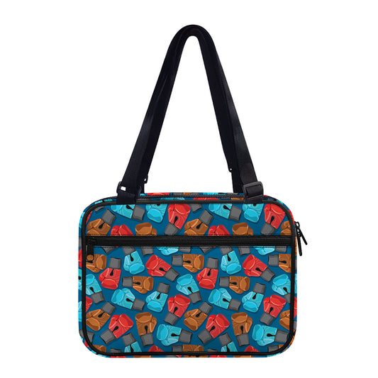 Boxing Gloves Pattern Print Double Strap Bible Bag