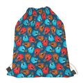 Boxing Gloves Pattern Print Drawstring Bag