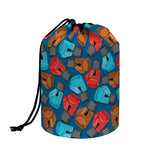 Boxing Gloves Pattern Print Drawstring Makeup Bag