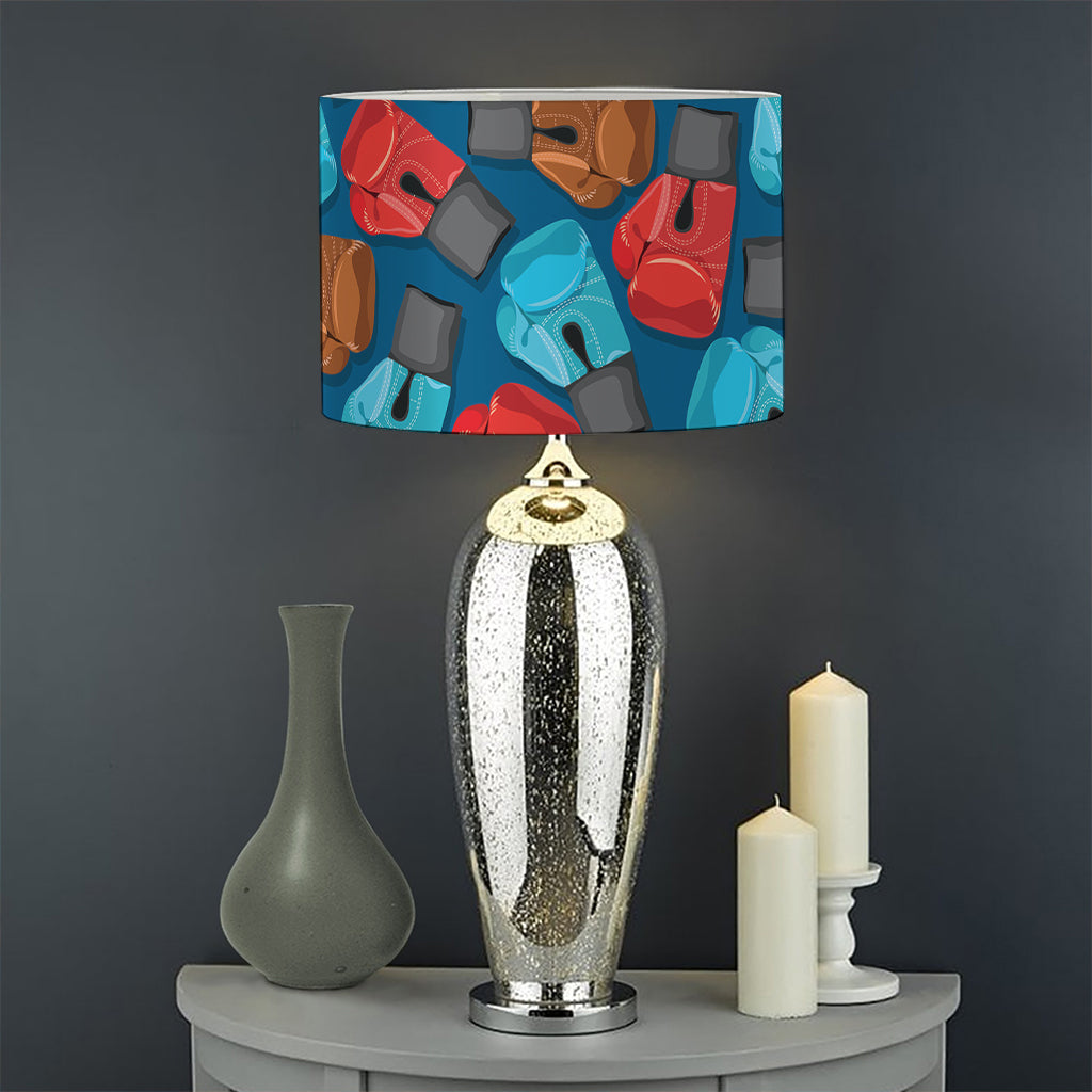Boxing Gloves Pattern Print Drum Lamp Shade