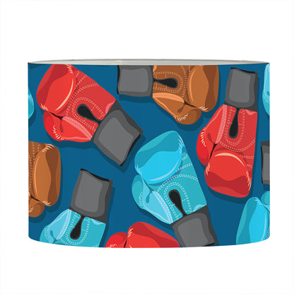 Boxing Gloves Pattern Print Drum Lamp Shade