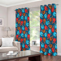 Boxing Gloves Pattern Print Extra Wide Grommet Curtains
