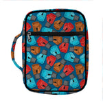 Boxing Gloves Pattern Print Front Pocket Bible Bag