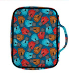 Boxing Gloves Pattern Print Front Pocket Bible Bag