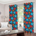 Boxing Gloves Pattern Print Grommet Curtains