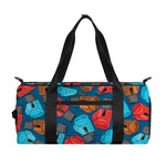 Boxing Gloves Pattern Print Gym Bag