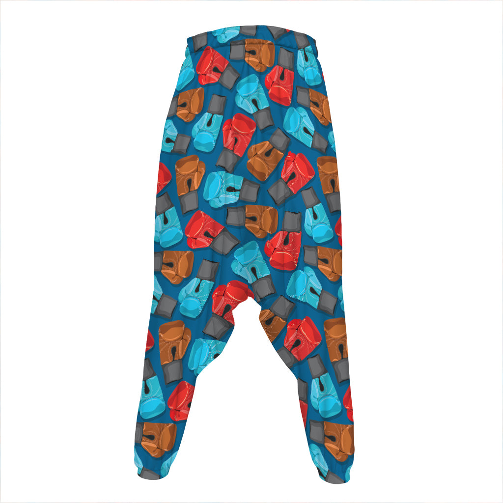 Boxing Gloves Pattern Print Hammer Pants