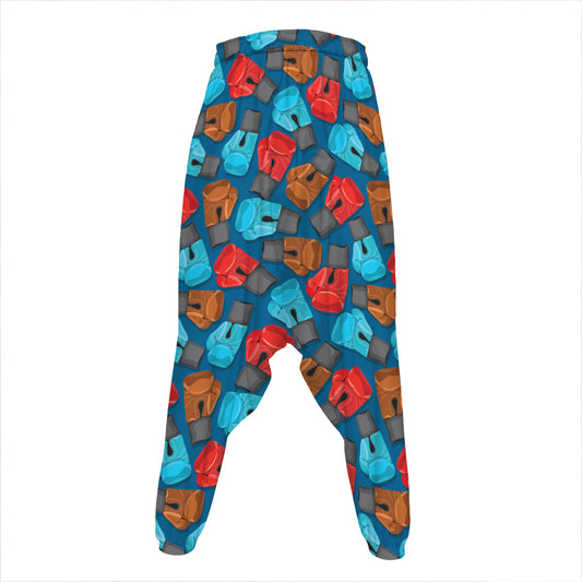 Boxing Gloves Pattern Print Hammer Pants