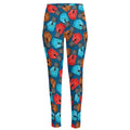 Boxing Gloves Pattern Print High-Waisted Pocket Leggings