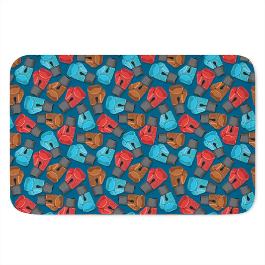 Boxing Gloves Pattern Print Indoor Door Mat