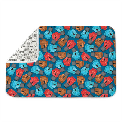 Boxing Gloves Pattern Print Indoor Door Mat