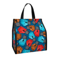 Boxing Gloves Pattern Print Insulated Lunch Tote