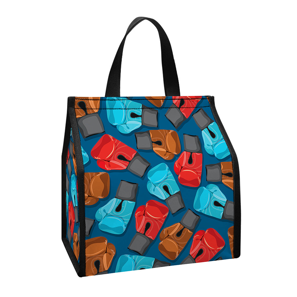Boxing Gloves Pattern Print Insulated Lunch Tote