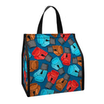 Boxing Gloves Pattern Print Insulated Lunch Tote