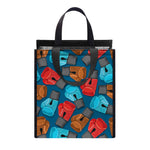 Boxing Gloves Pattern Print Insulated Lunch Tote