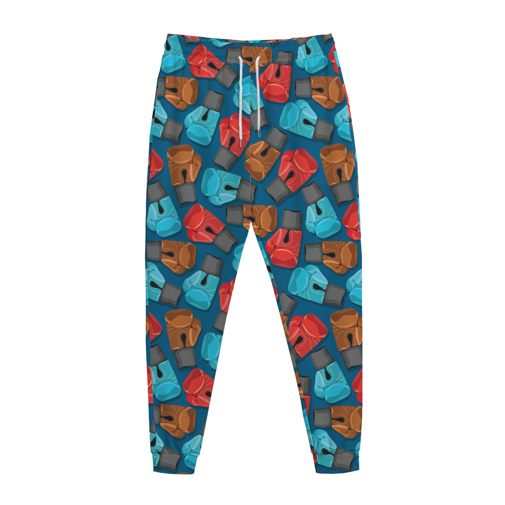 Boxing Gloves Pattern Print Jogger Pants